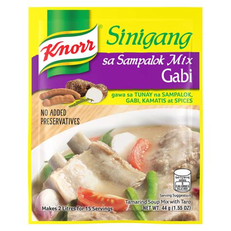 Knorr Sinigang Sa Sampalok Mix Gabi 44g Almere Pinoy Store