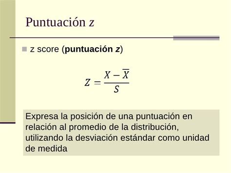 Presentation 8 Z Score