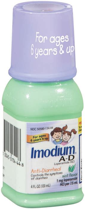 Imodium A D Liquid Childrens Mint Flavor 4 Oz Medshopexpress