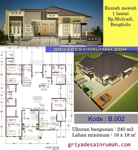 Contoh Denah Rumah Mewah - Desain Rumah Modern