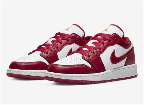 Air Jordan 1 Low Cardinal Red 553558 607 Release Date SBD