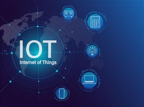 Iot Internet Des Objets Et Concepts De Connectivité Sur Un Réseau De