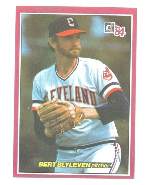 1984 Donruss Action All Stars Bert Blyleven Cleveland Indians 45 Giant