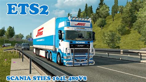 Euro Truck Simulator 2 Scania Sties 164l 480 V8 Live Youtube