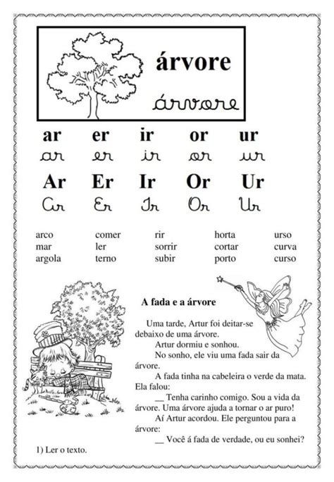 Palavra Com Ar Er Ir Or Ur - Português 3º Ano Fundamental - Ortografia: palavras com ar, er, ir, or ...