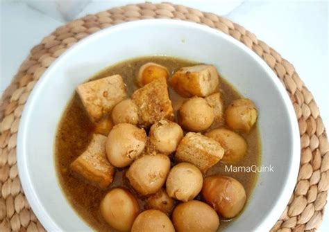 Resep Semur Telur Puyuh Oleh Mamaquink Cookpad