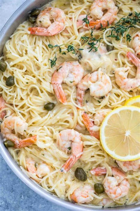 Creamy Garlic Parmesan Shrimp Pasta Video Recipe Garlic Shrimp