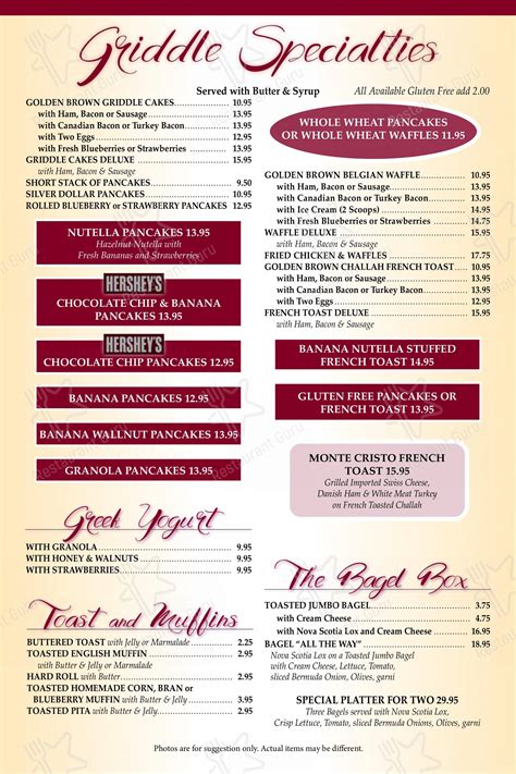 Menu at Apollo Restaurant Diner, East Meadow