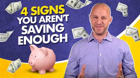 4 Signs You Arent Saving Enough Money Youtube