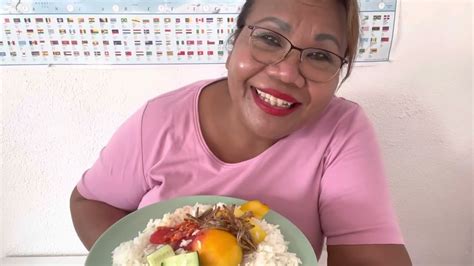 Sandra Jaminb Mbodhe Mugbang Teri Goreng Sama Sambel Lalapan