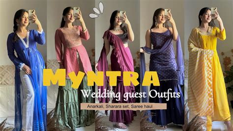 Myntra Wedding Guest Outfits Haul Myntra Sharara Set Kurta Sets