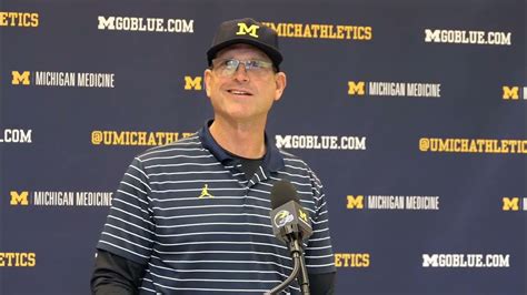 Jim Harbaugh Comments On Contract Extension With Michigan Football Full Answers Youtube