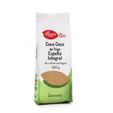 COUS COUS DE TRIGO ESPELTA INTEGRAL BIO 500G EL GRANERO