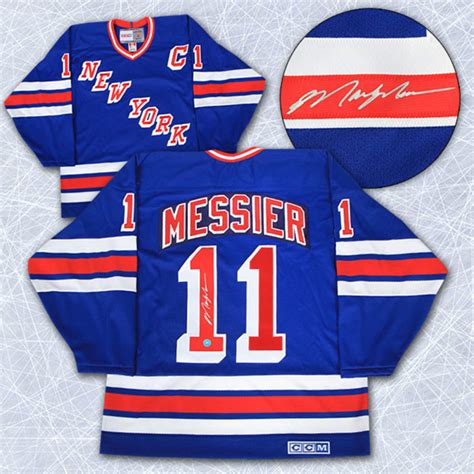 Mark Messier New York Rangers Autographed Retro Ccm Hockey Jersey Nhl