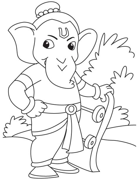 Easy ganpati sketch for kids | Download Free Easy ganpati sketch for ...