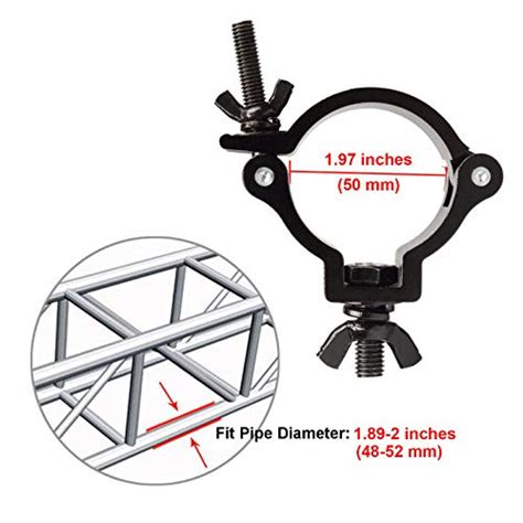 GBGS Lighting Truss DJ Light Clamps 2 Inch O Clamp Heavy Duty Aluminum