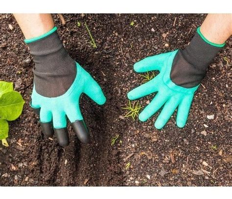 Luva Jardinagem Plantar Cavar Garras Mexa Na Terra Parcelamento