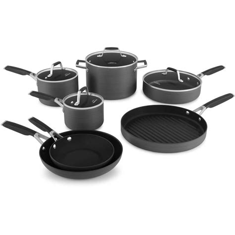 Select By Calphalon Hard Anodized Nonstick Cookware Set With Bonus 12