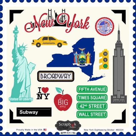 The New York City Sticker Sheet Is Shown