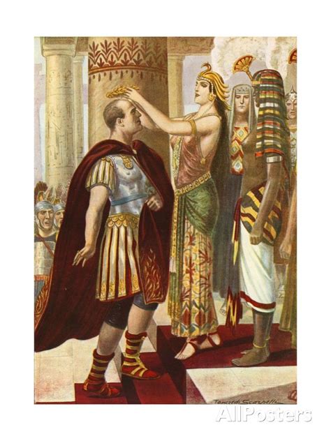 Cleopatra Welcoming Caesar Giclee Print Tancredi Scarpelli