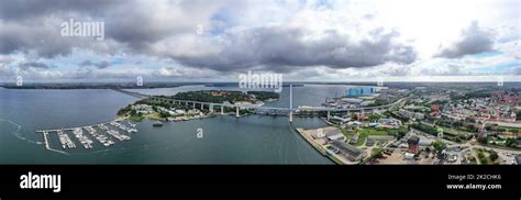 Aerial Panorama Over The Baltic Sea Near Stralsund Stock Photo Alamy