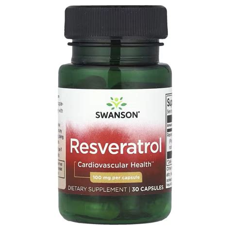 Resveratrol 100 Mg 30 Kapsula Original Swanson Usa Za Vaše Kardiova