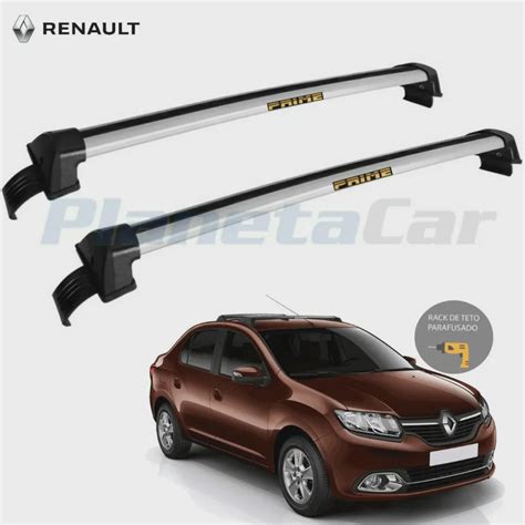 Rack De Teto Esportivo Em Aluminio P Renault Logan 2014 A 2019 Em