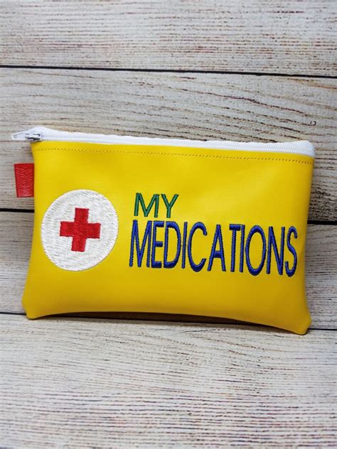 My Medication 5x7 Medical Bag No Top Slim Zipper Bag Easy In Etsy