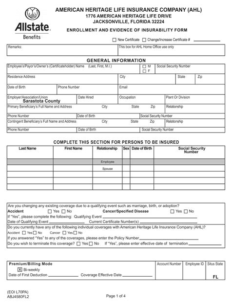 AHL EOI L70PA Fill And Sign Printable Template Online US Legal Forms