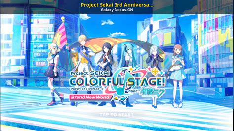 Project Sekai 3rd Anniversary Title Screen Hatsune Miku Project Diva Mega Mix Mods