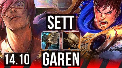 SETT Vs GAREN TOP 7 Solo Kills TR Diamond 14 10 YouTube