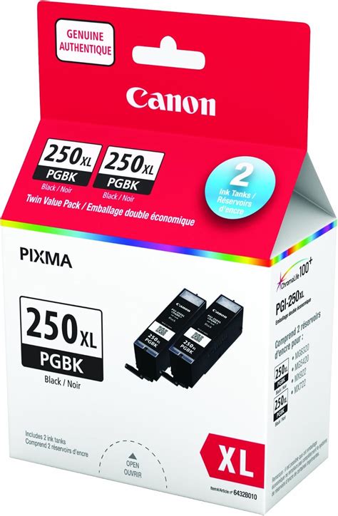 Genuine Canon PGI 250XL HIGH Yield Twin Ink Tank Value Pack Black 2