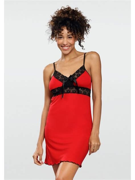 Dkaren Lingerie Halka Cassidy Czerwony Slim Fit Modivo Pl