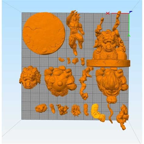 Goku Ss4 Ozaru Dragon Ball Z Stl 3d Print Files