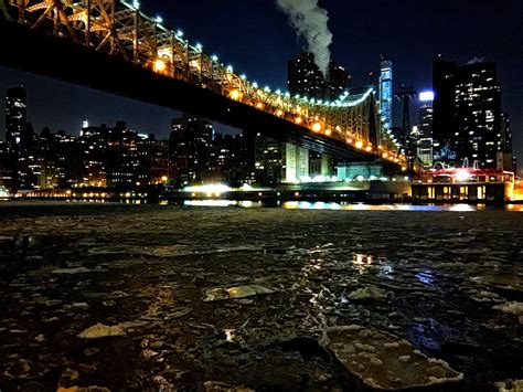 Wallpaper Street Light City Cityscape Night Water Reflection