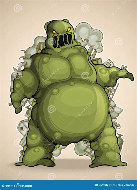 Mud Monster stock vector. Illustration of substance, unhygienic - 25968281