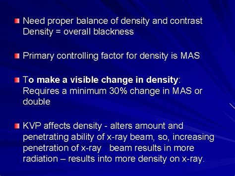 Radiography Technique Exposure Factors Kvp Energy Of Xrays