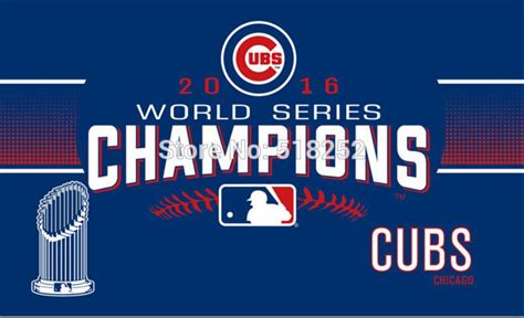 3x5ft Flag 2016 Chicago Cubs World Series Champions Mlb Banner