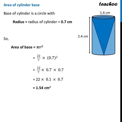 Ex From A Solid Cylinder Of Height Cm Ex