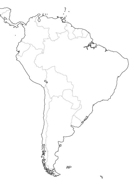 Mapa De America Del Sur En Blanco Para Imprimir Imagui Images