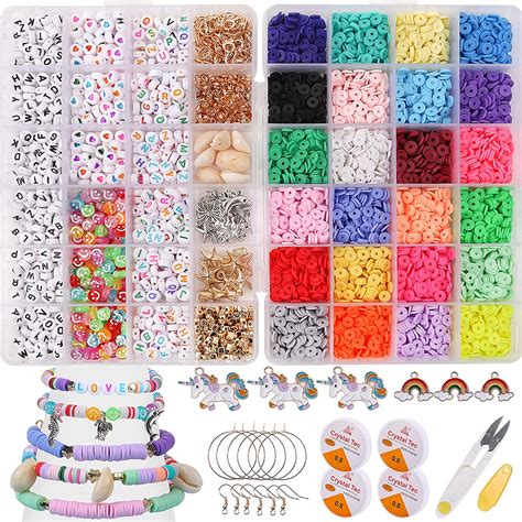 Recutms Jewelry Making Kit Packs Pcs Diy Clay Bead Bracelets