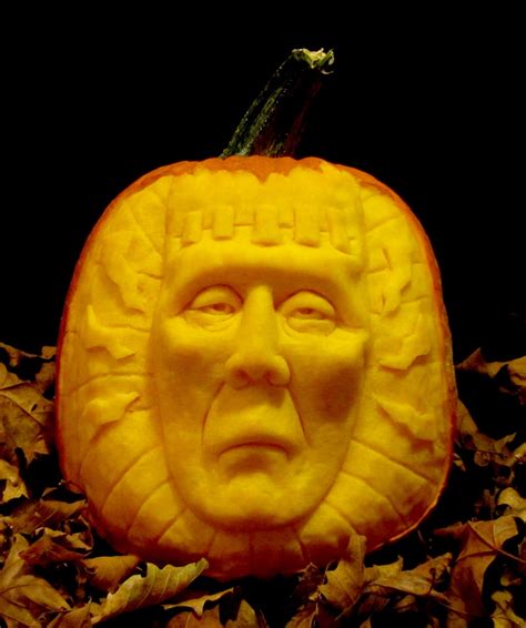 Frankenstein Pumpkin Sculpture / Carving by Jeff Brown # ...