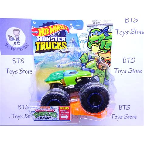 Hot Wheels Monster Trucks TMNT Leonardo Turtles Shopee Singapore