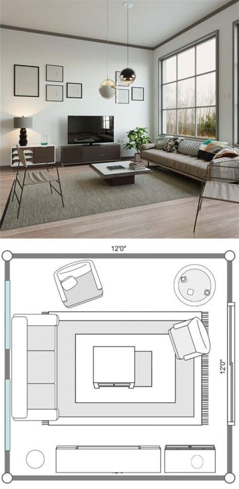 Large Square Living Room Layout Ideas | www.myfamilyliving.com