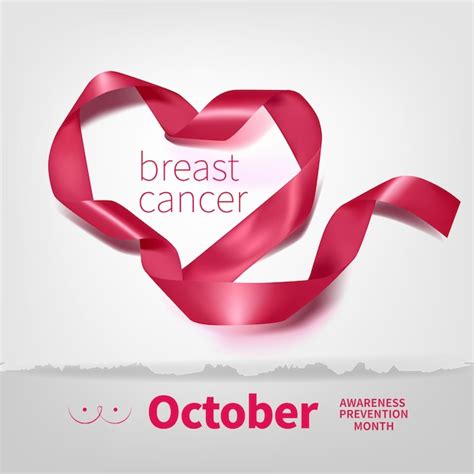 Premium Vector Breast Cancer Awareness Month Poster Background