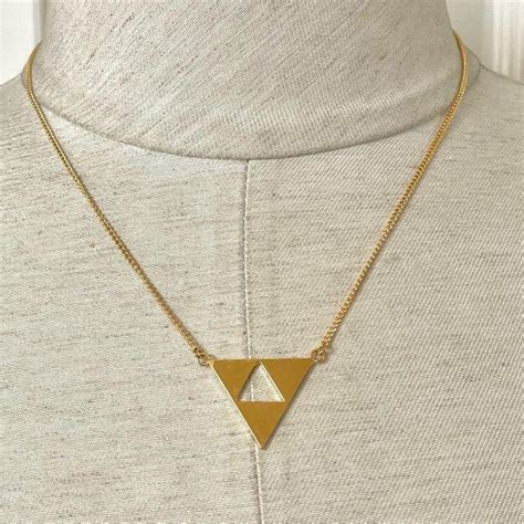 Trina Turk Cut Out Triangle Gold Tone Lobster Clasp Depop