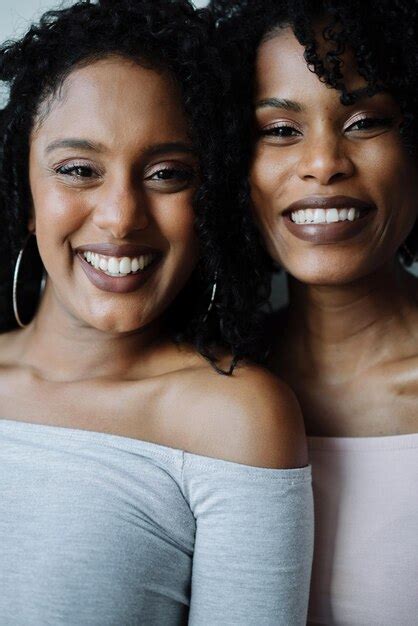 Premium Photo Portrait Of Two African Women Next To Each Other