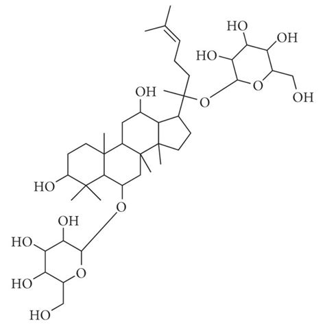 Chemical Structure Of Ginsenoside Rg1 Download Scientific Diagram