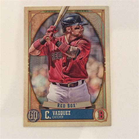 2021 Topps Gypsy Queen 166 Christian Vazquez Boston Red Sox Ebay