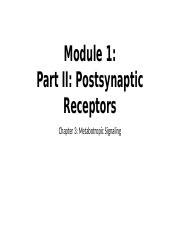 Metabotropic Receptors Chapter 3 Slides.pptx - Module 1: Part II ...